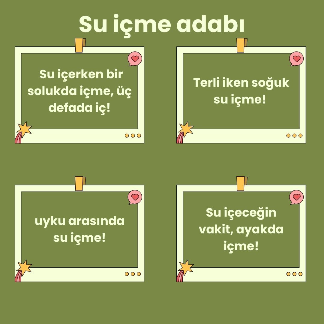 Su İçme Adabı